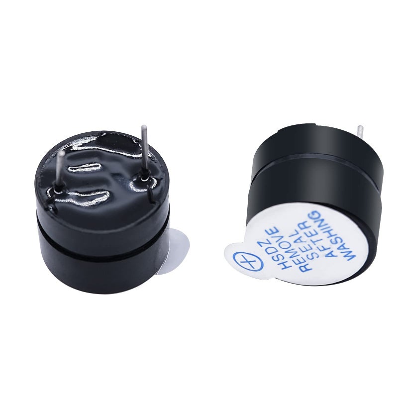 mxuteuk 10pcs DC5V Black Mini Active Piezo Buzzers Electronic Buzzer Alarm Sounder Speaker Beep Tone, Fit for Computers Printers Electronic Components HF-12095 - Image 4